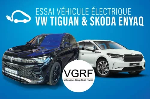 Essai véhicule élètrique VW Tiguan & Skoda Enyaq